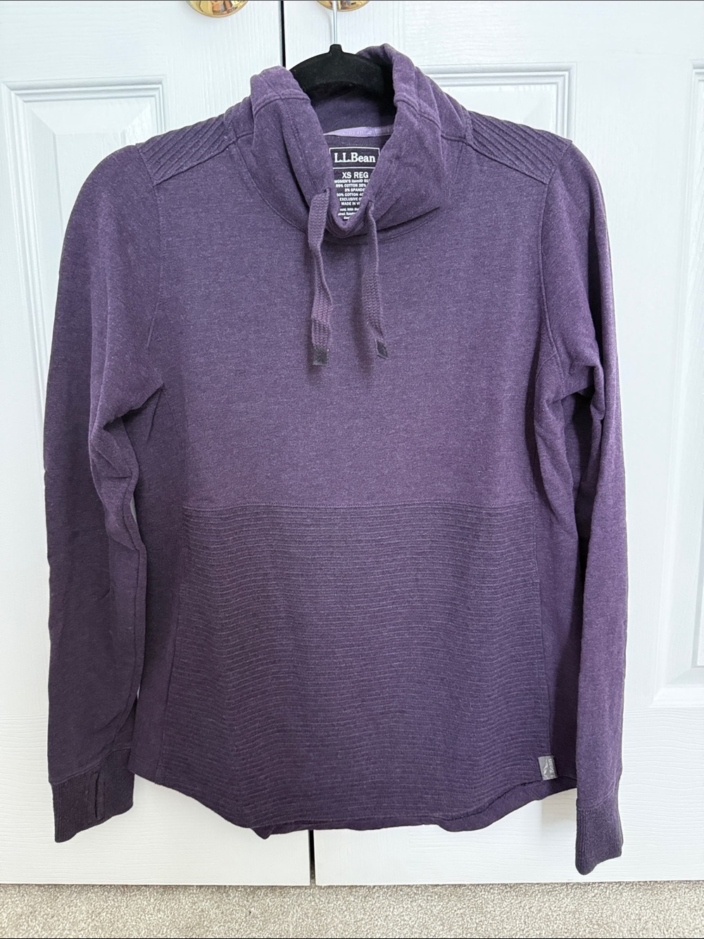 L.L. Bean Women's Purple Turtleneck Pullover
